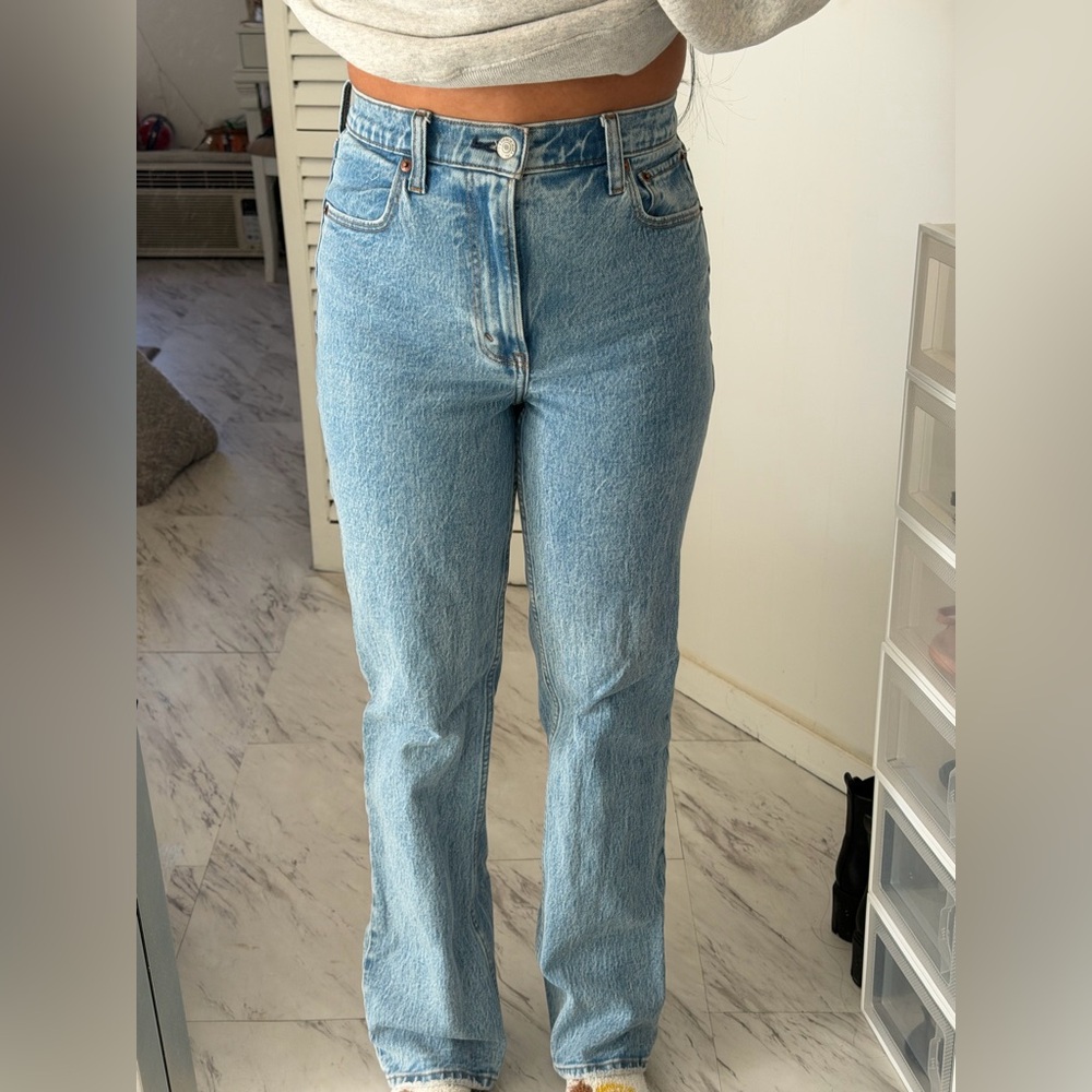 Abercrombie & Fitch Light Blue Straight Leg Jeans